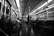 NYC Subway Commute in Monochrome Photograph by Travel Essayist