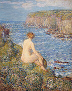 Nymph And Sea by Frederick Childe Hassam Painting by Mango Art