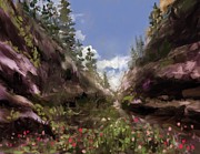 Oak Creek Canyon Painting by Larry Whitler Oak Creek Canyon Painting by Larry Whitler