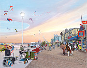 Ocean City Maryland Painting by Albert Puskaric
