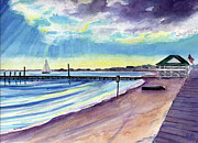 Ocean Gate Beach Painting by Clara Sue Beym Ocean Gate Beach Painting by Clara Sue Beym