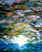Ocean Sunrise Painting by Vallee Johnson