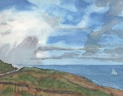 Oceanscape Painting by Vicki B Littell