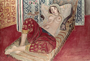 Odalisque with Red Culotte, 1922 Painting by Henri Matisse - GRANGER Historical Picture Archive