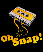 Oh Snap 80s Cassette Tape Digital Art by Flippin Sweet Gear