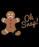 Oh Snap Gingerman Digital Art by Flippin Sweet Gear