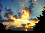 Oklahoma Sunrise-Sky on Fire Mixed Media by Shelli Fitzpatrick Oklahoma Sunrise-Sky on Fire Mixed Media by Shelli Fitzpatrick