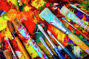 Old Artist Painbrushes Photograph by Garry Gay Old Artist Painbrushes Photograph by Garry Gay