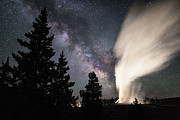 Old Faithful Erupts, Yellowstone National Park Photograph by The Yellowstone Collection