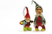 Old Felt Christmas Elf Ornaments Photograph by Cindy Shebley Old Felt Christmas Elf Ornaments Photograph by Cindy Shebley