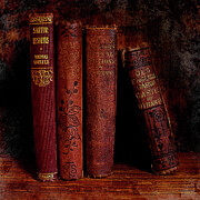 Old Red Books Photograph by Bamalam Art