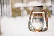 Old Rusty Lantern in the Snow Photograph by Cindy Shebley Old Rusty Lantern in the Snow Photograph by Cindy Shebley