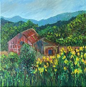 Old Schoolhouse Painting by Raji Musinipally