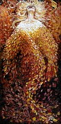 On Fire Painting by Merana Cadorette