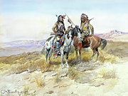 On the Prowl 1898 Painting by Charles Marion Russell