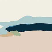 On The Rocks 2- Art by Linda Woods Mixed Media by Linda Woods