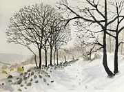 Once upon a Bleak Midwinter Painting by Glenn Marshall