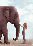 One Amazing Elephant Drawing by Eric Fan One Amazing Elephant Drawing by Eric Fan