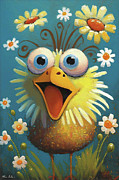 One Crazy Chick Painting by Tina LeCour One Crazy Chick Painting by Tina LeCour