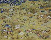One day in Mongolia Painting by Solongo Chuluuntsetseg