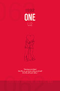 One U2 Minimalist Song Lyrics Greatest Hits of All Time 062 Mixed Media by Design Turnpike
