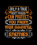 Only a true best friend can protect you from your immortal enemies Digital Art by Jacob Zelazny