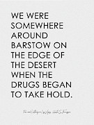 Opening Lines - Fear and Loathing in Las Vegas Digital Art by Ink Well