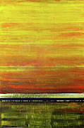 Opt.31.19 'Waiting For The Sun To Rise' Painting by Derek Kaplan