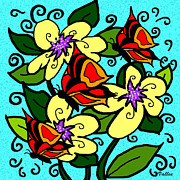 Orange Butterflies Digital Art by Vallee Johnson Orange Butterflies Digital Art by Vallee Johnson