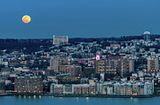 Orange Moon Rising over Yonkers Photograph by Kevin Suttlehan Orange Moon Rising over Yonkers Photograph by Kevin Suttlehan