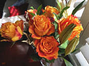 Orange Roses Photograph by Brian Watt Orange Roses Photograph by Brian Watt