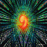 Orange Twirl of Fire Painting by Trask Ferrero Orange Twirl of Fire Painting by Trask Ferrero
