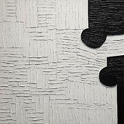 Organic Contrast - Textures in Monochrome Art Painting by Lourry Legarde