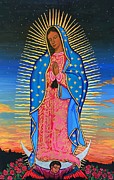 Our Lady of Guadalupe  Painting by Kelly Latimore