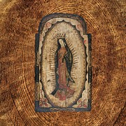 Our Lady of Guadalupe Virgin Mary Wood Look Mixed Media by Pedro Fresquis Our Lady of Guadalupe Virgin Mary Wood Look Mixed Media by Pedro Fresquis