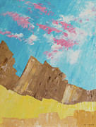 Outcroppings Somewhere Painting by Ted Clifton Outcroppings Somewhere Painting by Ted Clifton