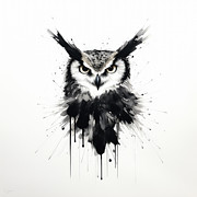 Owl Art Painting by Lourry Legarde Owl Art Painting by Lourry Legarde