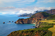 Pacific coast and Bixby Bridge in Pfeiffer Big Sur State Park, California Photograph by Miroslav Liska