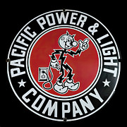 Pacific power and light vintage sign Photograph by Flees Photos Pacific power and light vintage sign Photograph by Flees Photos
