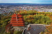 Pagoda in Fall Photograph by Alexa Freyman