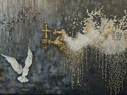 Painting Infinity Theory abstract texture backgro Painting by N Akkash
