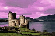 Painting of a King's Castle ruin Digital Art by Gerry Martinez Nature Wall Art Large Prints