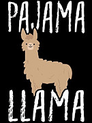 Pajama LLama Digital Art by Jacob Zelazny