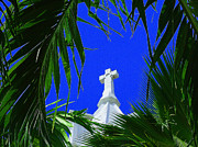 Palms and Peace Digital Art by Dan Podsobinski