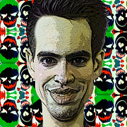 Panic at the Disco parody portrait Digital Art by Christina Fairhead Art and Merch