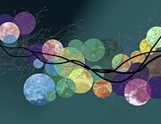 Paper Moons Digital Art by Eris And AI Paper Moons Digital Art by Eris And AI
