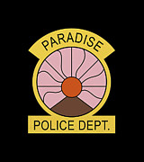 Paradise Police Dept. Digital Art by Helen R Burroughs