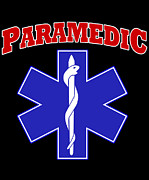 Paramedic EMS Symbol Digital Art by Flippin Sweet Gear