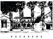 Pasadena in Black and White, CA Digital Art by Long Shot