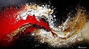 Passion in Red and Black Digital Art by Max Freeman
